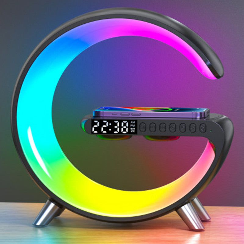 New Intelligent G Shaped LED Lamp Bluetooth Speake Wireless Charger Atmosphere Lamp App Control For Bedroom Home Decor Main image