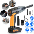 4-in-1 Cordless Car Vacuum & Tire Inflator – Portable Emergency Tool