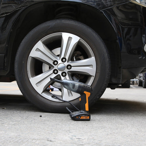 4-in-1 Cordless Car Vacuum & Tire Inflator – Portable Emergency Tool