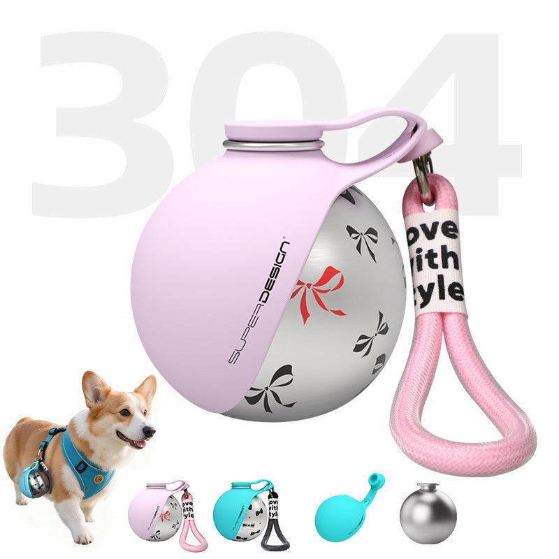 Creative Portable Outdoor Pet Stainless Steel Water Cup Small Dog Water Bottle Convenient Dog Drink Dispenser Puppy Travel Portable Water Bowl Pet Products Secondary image